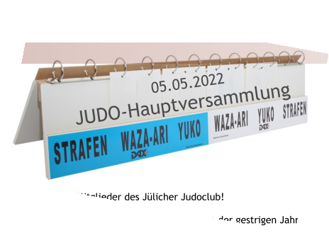 05.05.2022 JUDO-Hauptversammlung